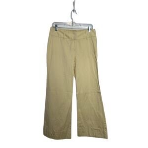Womens Body by Victoria The Christie Fit Mid Rise Yellow Boot Cut Pants Size 8S